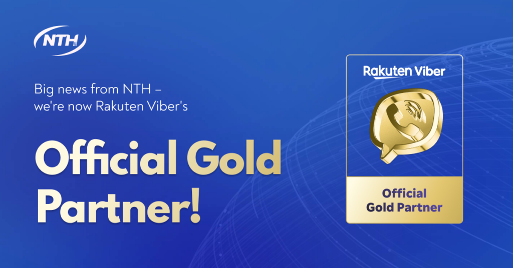 New level of partnership: NTH is now Rakuten Viber's Official Gold Partner with the Official Gold Partner badge